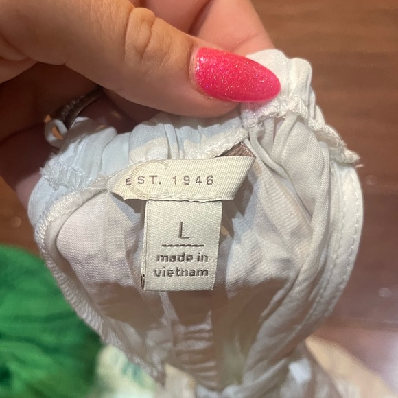 C EST. 1946 Women's Green White Maxi dress Size Large - Picture 2 of 4